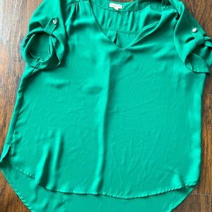 Lily White green large size woman’s shirt